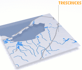 3d view of Tres Cruces