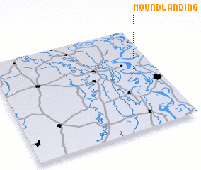 3d view of Mound Landing