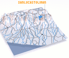 3d view of San Lucas Tolimán