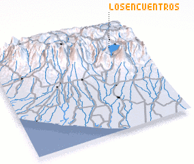 3d view of Los Encuentros