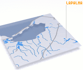 3d view of La Palma