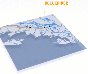 3d view of Belle River