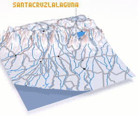 3d view of Santa Cruz La Laguna