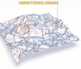 3d view of San Antonio El Órgano