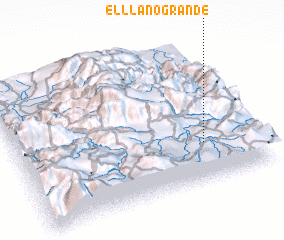 3d view of El Llano Grande