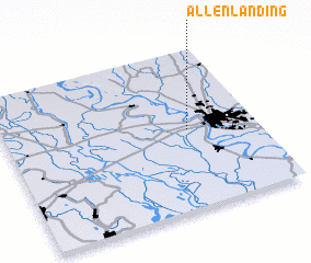 3d view of Allen Landing