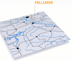 3d view of Fall Creek