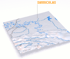 3d view of San Nicolás