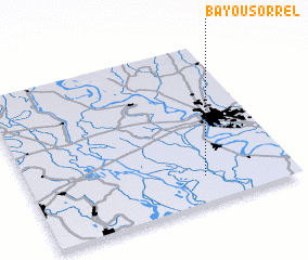 3d view of Bayou Sorrel