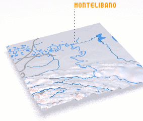 3d view of Monte Libano