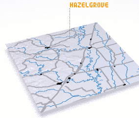 3d view of Hazel Grove