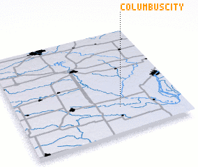 3d view of Columbus City