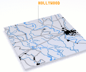 3d view of Hollywood