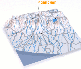 3d view of San Ramón