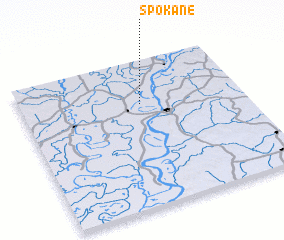 3d view of Spokane