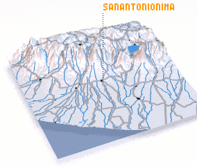 3d view of San Antonio Nimá