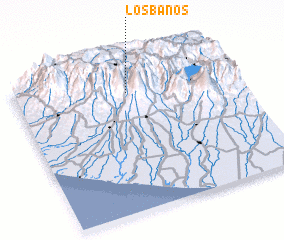 3d view of Los Baños