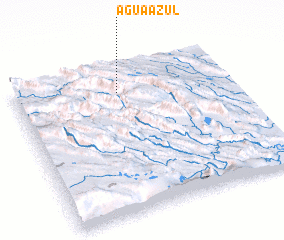 3d view of Agua Azul