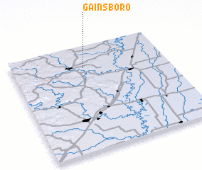 3d view of Gainsboro