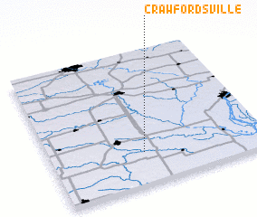 3d view of Crawfordsville