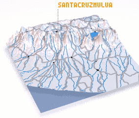 3d view of Santa Cruz Muluá