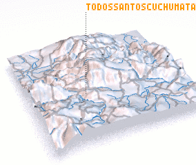 3d view of Todos Santos Cuchumatán