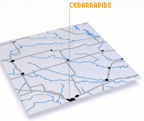 3d view of Cedar Rapids