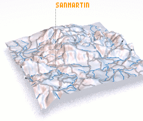 3d view of San Martín