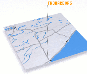 3d view of Two Harbors