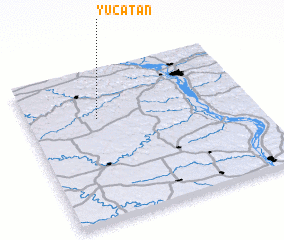 3d view of Yucatan