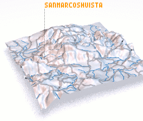 3d view of San Marcos Huista