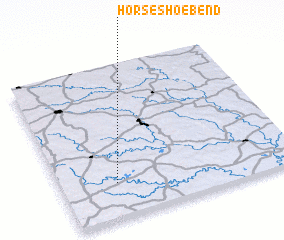 3d view of Horseshoe Bend