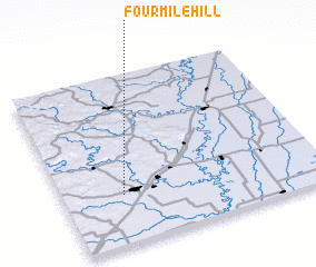 3d view of Fourmile Hill