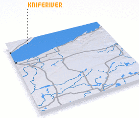 3d view of Knife River