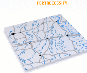 3d view of Fort Necessity