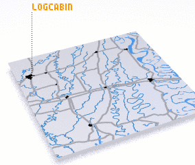 3d view of Log Cabin