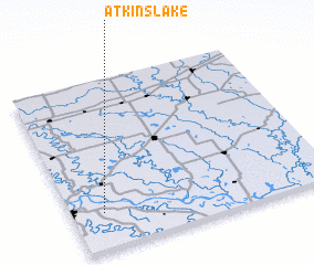 3d view of Atkins Lake