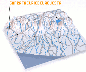 3d view of San Rafael Pie de La Cuesta