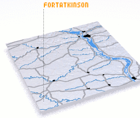 3d view of Fort Atkinson