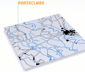 Map 3d  91.95806 30.43778 POINTECLAIRE 