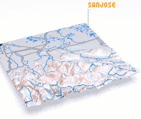 3d view of San José