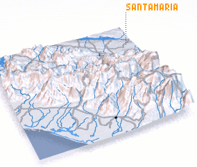 3d view of Santa María