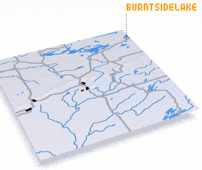 3d view of Burntside Lake