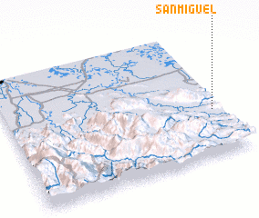 3d view of San Miguel