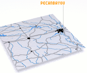 3d view of Pecan Bayou