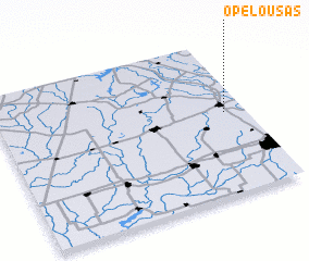 3d view of Opelousas