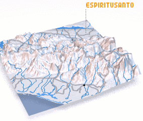 3d view of Espíritu Santo