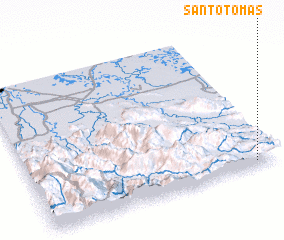 3d view of Santo Tomás