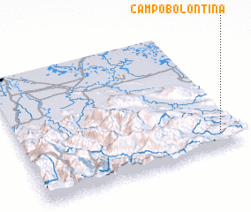 3d view of Campo Bolontina