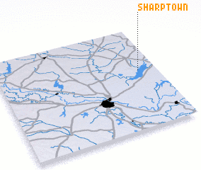 3d view of Sharp Town
